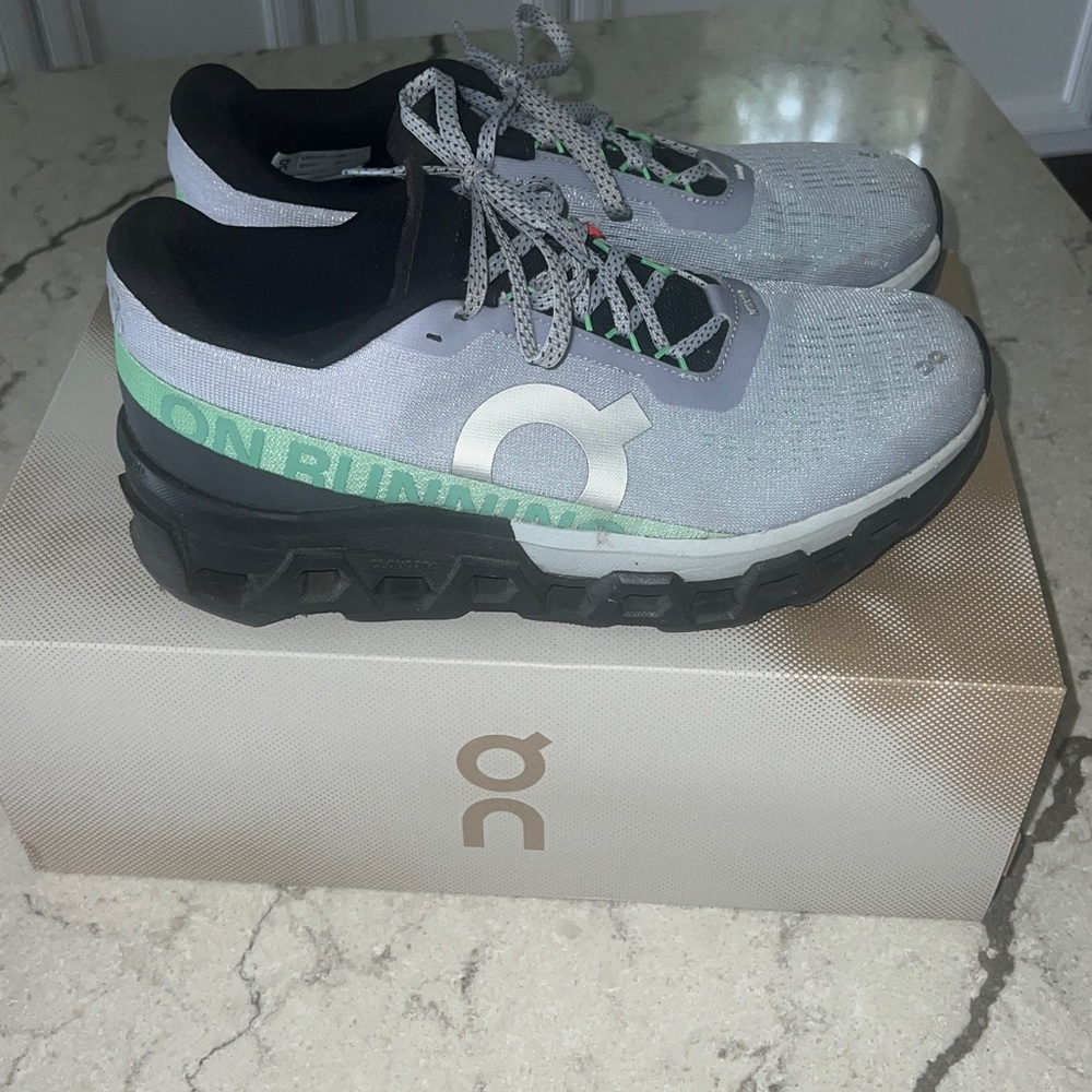 On Running Cloudmonster 2 Women's Shoes - Mint and Lavender 9.5 $180 Retail
